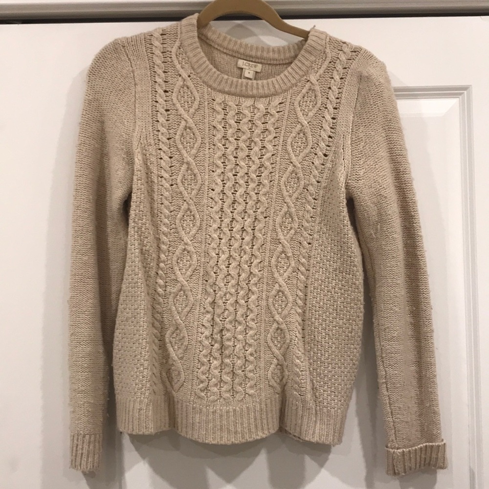 JCrew cable knit sweater